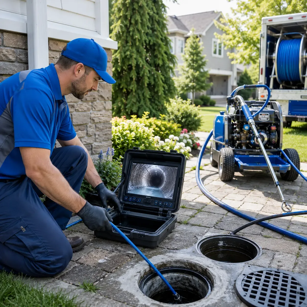 Outdoor drain cleaning professionals serving West York, IL